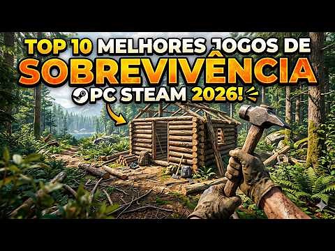 TOP 10 MELHORES JOGOS de SOBREVIVÊNCIA para PC STEAM 2026!