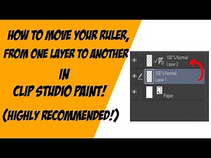 How to move rulers from layer to layer in Clip Studio Paint
