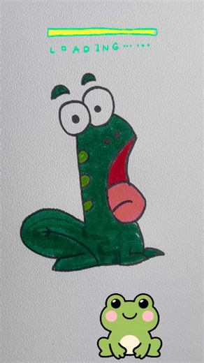 Turned number 16 into a cute frog drawing step by step!🐸#shorts #frogdrawing#easydrawing