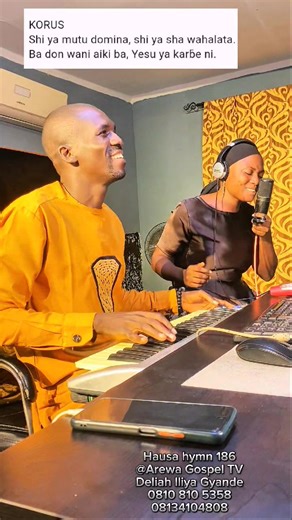 YESU ya karbe ni, Hausa hymn Cover by Deliah Live with Sautin Cobjay in studio . | AREWA Gospel TV