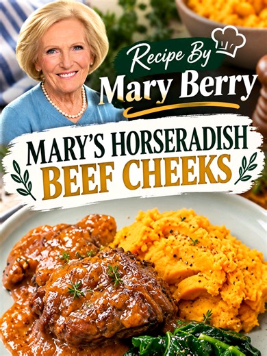 Mary Berry's Slow-Cooked Beef Cheeks Stew with Creamy Horseradish #cooking #recipes #foodtok #foodies #London