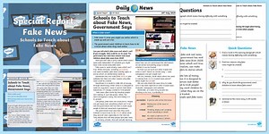 UKS2 Teaching Fake News Daily News Resource Pack