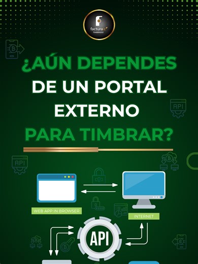🛑¡Alto! Si aún timbras desde portales externos, estás duplicando procesos 👀Mira cómo una API de timbrado te permite emitir CFDI sin salir de tu sistema 👨🏻‍💻Solo envía tu XML firmado con el CSD y recibe el folio fiscal con sello SAT en segundos 🔐Pide tu entorno de pruebas y prueba la integración hoy #timbradofacturalo #CFDI #API #cfdi #contadoresmexicanos #Timbrado #Facturas #lenguajedeprogramacion #soliciones #empresasmexicanas #XML#sistemasdefacturacion #grandesempresas