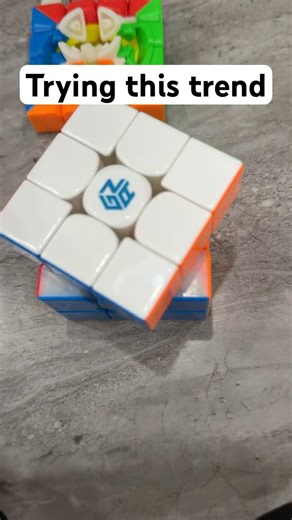 Trying this trend #cubing #shorts #cube