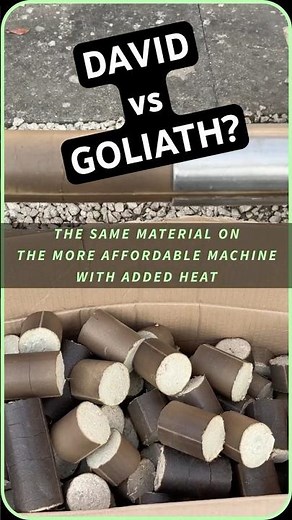 PH ECO briquette machine - compact single-phase press for sawdust and other biomass