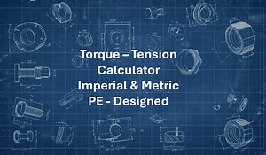 Torque–tension Calculator | Bolt Preload Proof Load Calculator | Imperial & Metric | Engineering Spreadsheet Tool (excel) - Etsy UK
