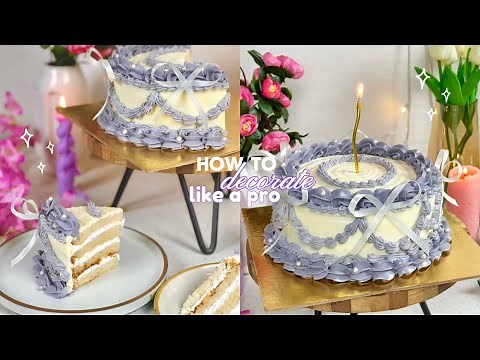 How to decorate cakes like a pro | Bakery style cake- A COMPLETE GUIDE