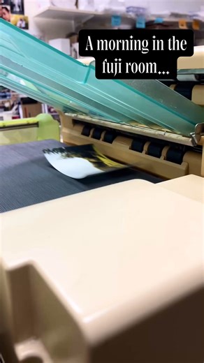 Printing, developing, scanning, and so many more things are done in house by our production team! When you shop with us you can be certain your precious memories will be safe, and you can expect a quality product when we’re finished! Everything that comes through our doors is seen by a human, we want you to feel assured that our staff and products are held to a high standard. #personalizedgifts #fuji #printingservices #35mm #kohnecamera | Kohne Camera & The Print Refinery