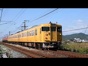 115系 中オカD-11編成+D-26編成 相生行 庭瀬～中庄通過【4K】