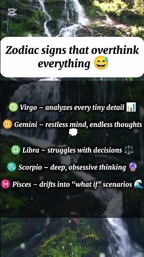 Zodiac signs that overthink everything 😅#shorts #youtubeshorts #zodiac
