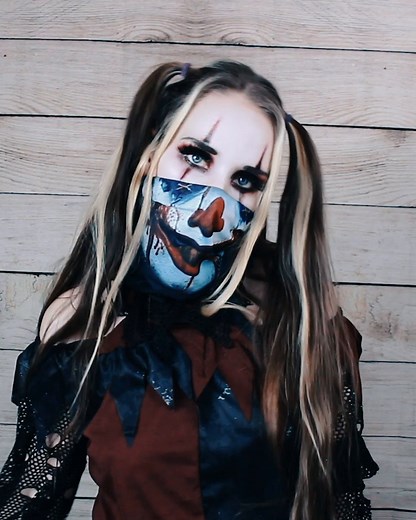 118K views · 874 reactions | Be safe and look scary this Halloween! ❤️ EllyCatt SFX Makeup Artist #SpiritHalloween #Clown #Halloween2020 | Spirit Halloween | Facebook