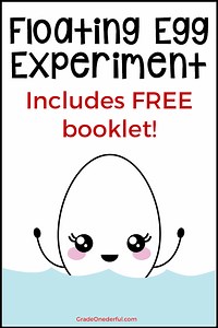 The Floating Egg Experiment: Free Worksheets » Grade Onederful