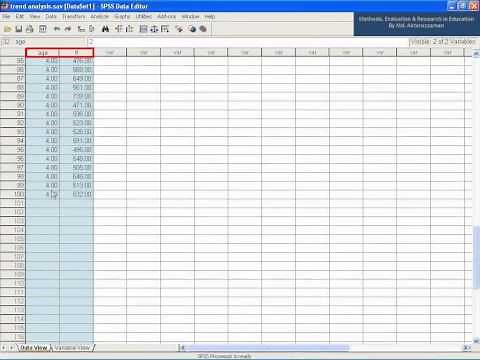 24. How to do trend analysis in SPSS?