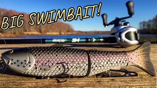 Giant trout swimbait targets massive bass in deep water
