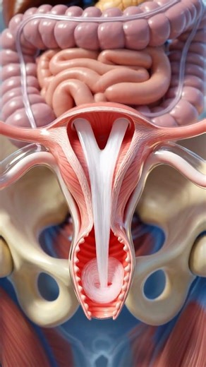 Menstrual Cycle Explained | Female Reproductive System #anatomy #shorts