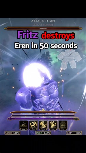 FRITZ family destroys Eren in 50 seconds #roblox #aotr #fritz