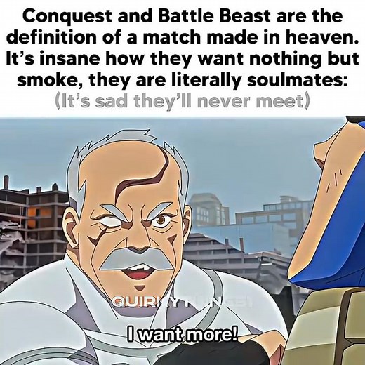 Conquest and Battle Beast are MADE FOR EACH OTHER🥹✌🏻#invincible #conquest #battlebeast #4k