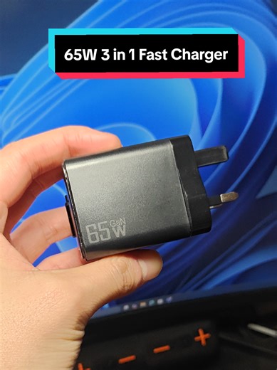 65W Gan fast Charger #65w #plug #charger #usbc