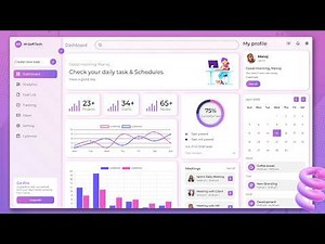 Modern Responsive Admin Dashboard | Light & Dark Mode | HTML CSS JS | Complete Design Tutorial 2026