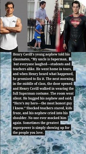 HENRY CAVILL SHOWED UP AS SUPERMAN TO DEFEND HIS NEPHEW 🦸 ♂️💙