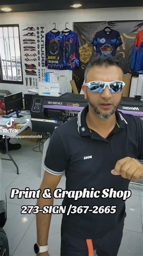 Did you know? For all your printing needs, banners,number plates, pvc sign, sublimation, stickers, vehicle wraps and much more! Can be done right here! Call or whats app 273-SIGN or 367-COOL | EuroJapan Motors Limited