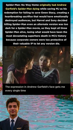 Andrew Garfield’s Spider-Man Was Almost Killed Off! 😭🕷️ #SpiderMan #AndrewGarfield #MCU #Shorts