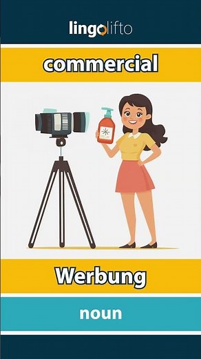 🇬🇧🇩🇪 commercial - Werbung : learn English : Lernen wir Englisch : vocabulary builder