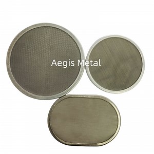 [Hot Item] 304 316 Stainless Steel Mesh Filter Disc 20um 30 50 100 Micron Metal Mesh Filter Disk