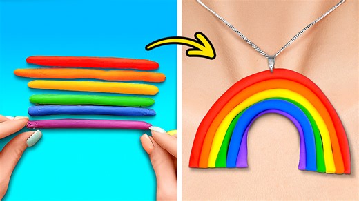 130K views · 1.4K reactions | How to make stunning rainbow polymer clay art for everyone | 5-Minute Crafts Like | Facebook