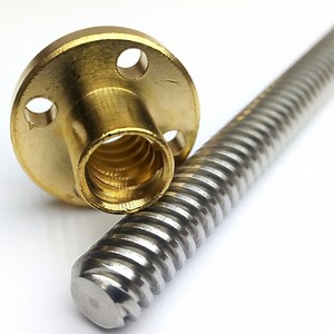 [Hot Item] 8mm 10mm 12mm 14mm 16mm 20mm Acme Screw Trapezoidal Thread and Brass Flange Nut