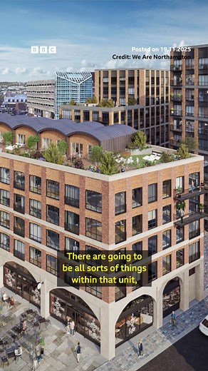 It's a key moment for the huge redevelopment project in Northampton town centre. The moment to separate the old BHS building from the Grosvenor Shopping Centre has arrived. | BBC Northamptonshire