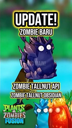 New zombie! Tallnut Obsidian Zombie!!! #pvzfusion #pvz #pvzgaming #pvzmobile #plantsvszombies