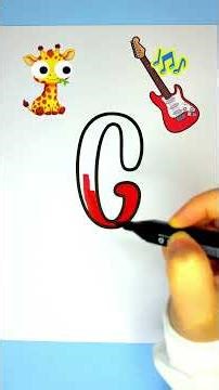 👉 ABC Learning – Coloring Letter G 🎸