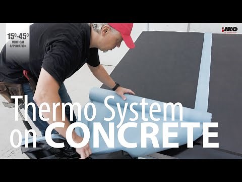 How to apply the IKO Shingles Thermo system on a concrete roof
