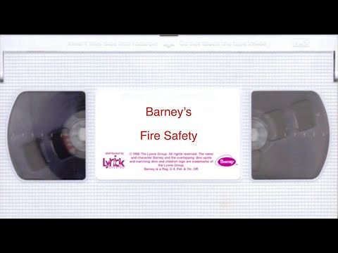 Barney's Fire Safety 1998 VHS