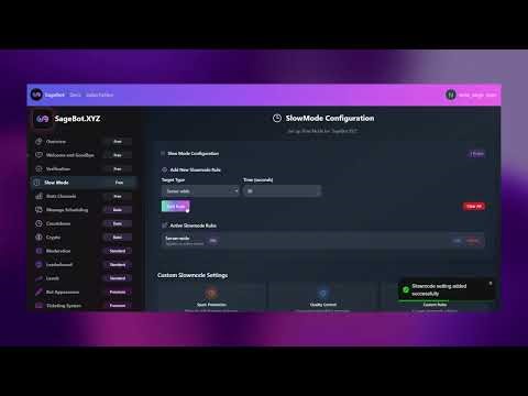 Slow Mode – Control the Pace of Conversations
