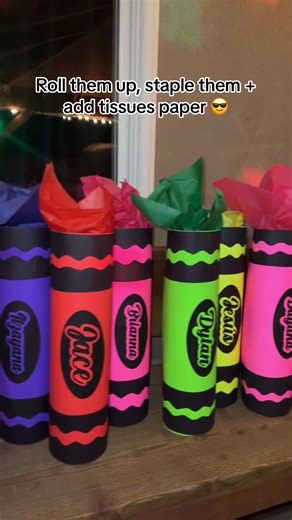 DIY Giant Crayon Props for Preschool Graduation