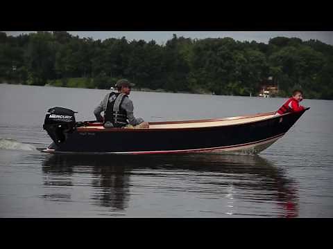 The Tango 13 Skiff, with a Twin-Tailed Transom