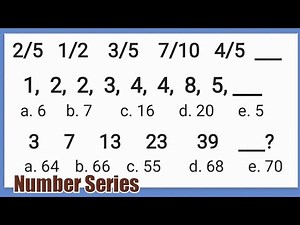 NUMBER SERIES: 2/5 1/2 3/5 7/10 4/5 _? 1 2 2 3 4 4 8 5_? Lumabas