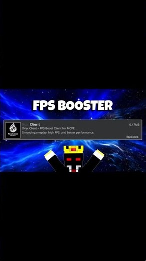 The Best FPS BOOSTER For MCPE v1.26+ (FPS BOOSTE + NO LAG) | Nyx Client