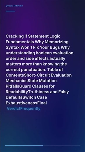 If statement logic fundamentals #Shorts