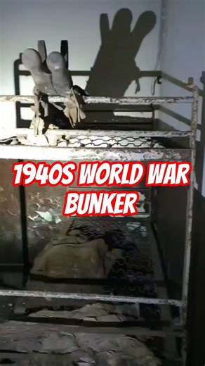 We found a 1940s World War Bunker #1940s #bunker #ww2 #underground