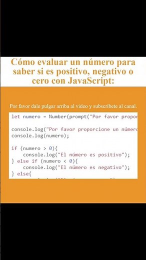 Cómo evaluar un número para saber si es positivo, negativo o cero con JavaScript (AJTekniko)