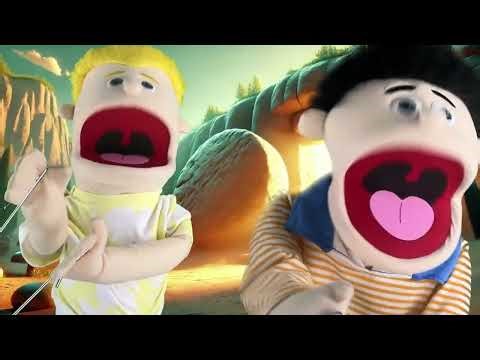 🎤 Can’t Keep a Good Man Down! | Easter Puppet Rap Song for Kids 🎶