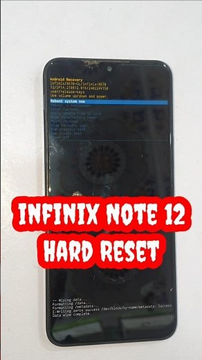 ​How to Hard Reset Infinix Note 12? (Unlock Pattern & Password) Easy Way! 📱✨