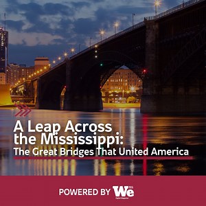 Over 140 bridges span the mighty Mississippi river, but two stand out as true legends. One’s over 150 years old, the other a record-breaking feat of engineering. Explore some of America’s iconic river crossings: https://bit.ly/4jfzuOY #Webuild #WebuildValue #Infrastructure | We Build Value