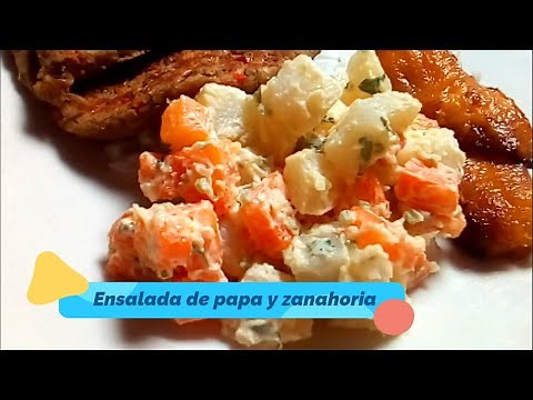 ENSALADA DE PAPA Y ZANAHORIA VENEZOLANA