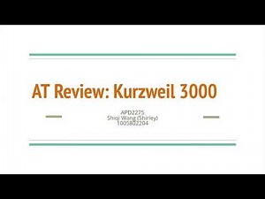 Kurzweil 3000 Tutorial for Teacher Training