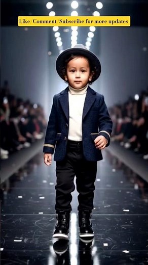 🌟 2-year-old mini fashion star walks the runway! Stylish outfits & cute accessories! 💫 #KidsFashion