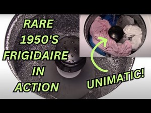 Wash Day at Bob's 1950's Unimatic Frigidaire Washer Made By General Motors Load of whites